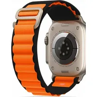 Tech-Protect Nylon Pro Apple Watch 4 / 5 6 7 8 Se Ultra 42 44 45 49 Mm Black Orange 9490713930250