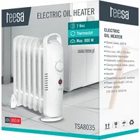 Teesa Tsa8035 Electric Oil Heater White 800 W