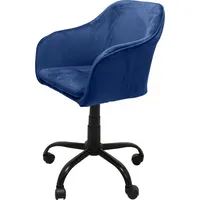 Topeshop Krzesło biurowe Marlin Granatowy Fotel Granat