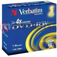 Verbatim DvdRw 4.7 Gb 4X 5 sztuk Verdvd20710