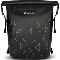 Wozinsky Wodoszczelny plecak rowerowy ze stelażem torba rowerowa 2W1 23L czarny Wbb31Bk 5907769301407