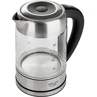 Adler Ad 1247 New electric kettle 1.7 L Hazelnut,Stainless steel,Transparent 2200 W