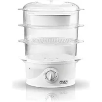 Adler Ad 633 steam cooker 3 baskets White Freestanding 800 W Ad633