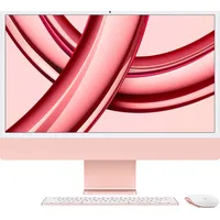 Apple Komputer iMac 24 4.5K Retina, M3 8C Cpu, Gpu/8Gb/256Gb Ssd/Pink/Swe Mqrd3Ks/A