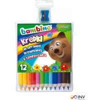 Bambino Kredki ołówkowe grube 12 kolorów Gru019423