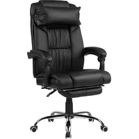 Beliani Krzesło biurowe Luxury Czarny 153873