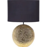 Beliani Lampa stołowa Lampka nocna ceramiczna złota Nasva 321535 Bel