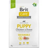 Brit Care Dog Sustainable Puppy Chicken Insect 3Kg 100-172170