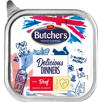 Butchers Delicious Dinners kawałki z wołowiną w sosie 100G Art499009