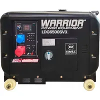 Champion Agregat Warrior Eu 5500 Watt Silent Diesel Three Phase Generator With Electric Start C/W Ats Socket Art619866
