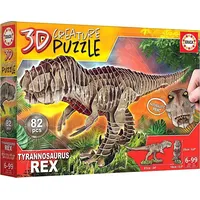 Educa Puzzle 3D Dinozaury - Tyranozaur Rex 82 el. G3 Art715629