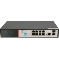 Extralink Ex.8222 network switch Managed L2/L4 Gigabit Ethernet 10/100/1000 Power over Poe 1U Black
