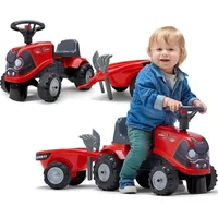 Falk Traktorek Baby Case Ih Ride-On Czerwony z Przyczepką  akc. od 12 miesięcy 238C