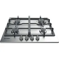 Indesit Thp 641 Ix/I hob Stainless steel Built-In 58 cm Gas 4 zones