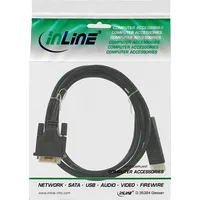 Inline Kabel Displayport - Dvi-D 1.5M czarny 17114