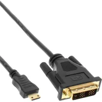 Inline Kabel Hdmi Mini - Dvi-D 0.5M czarny 17474P