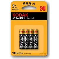 Kodak Xtralife alkaline Aaa battery 4 pack 30951990