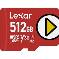 Lexar Karta Play Microsdxc 512 Gb Class 10 Uhs-I/U1 A2 V30 Lmsplay512G-Bnnng