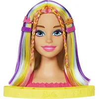 Mattel Lalka Barbie Głowa do stylizacji Neonowa tęcza Blond włosy Hmd78