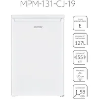Mpm Free-Standing refrigerator Mpm-131-Cj-19 127 l, white