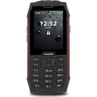 Myphone Telefon komórkowy myPhone Hammer 4 Dual Sim Czarno-Czerwony Hammer4