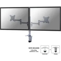 Neomounts Uchwyt biurkowy na 2 monitory 10 - 27 Fpma-D1330Dsilver