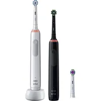 Oral-B Braun Pro 3 3900 Gift Edition, Electric Toothbrush White/Black, incl. 2Nd handpiece Bk/Wh