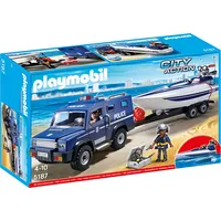 Playmobil Pojazd Terenowy Policji z Motorówką 5187 Pl5187