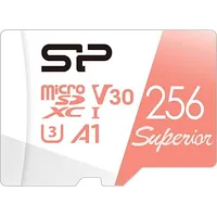 Silicon Power Karta Superior Microsdxc 256 Gb Class 10 Uhs-I/U3 A1 V30 Sp256Gbstxdv3V20Sp