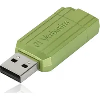 Verbatim Pendrive Usb flash disk, 2.0, 128Gb, Store,N,Go Pinstripe, zielony, 49462, do archiwizacji danych