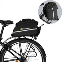 Wozinsky pojemna torba rowerowa na bagażnik 35L Pokrowiec przeciwdeszczowy w zestawie czarny Wbb19Bk 5907769300615