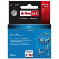 Activejet Ae-1302N ink for Epson printer, T1302 replacement Supreme 18 ml cyan Ae1302N