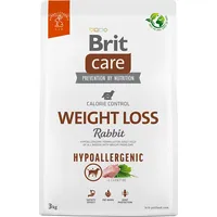 Brit Care Hypoallergenic Adult Weight Loss Rabbit - dry dog food 3 kg 100-172224