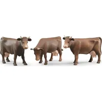 Bruder Figurka krowy brązowej w trzech pozach 424669