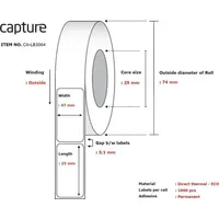 Capture Label 47X25, Core 25, Ca-Lb3064