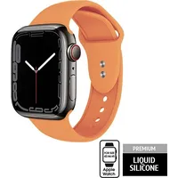 Crong Pasek Liquid Band do Apple Watch 42/44/45 mm pomarańczowy Crg-44Lqb-Org