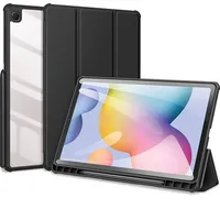 Dux Ducis Etui na tablet Toby pancerne etui z klapką Smart Case do Samsung Galaxy Tab S6 Lite uchwytem rysik czarny 6934913049075