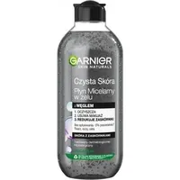 Garnier Skin Naturals Czysta Skóra Płyn micelarny w żelu z węglem - skóra zaskórnikami 400Ml 0367059