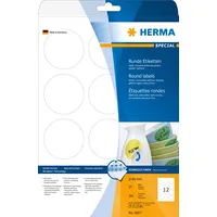 Herma Etykiety odklejalne Movables okrągłe, białe, papier matowy, 300 szt 5067