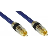 Inline Kabel Rca Cinch - 5M niebieski 89805P 