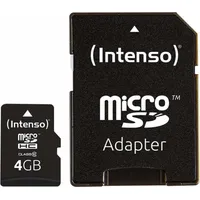 Intenso Memory Micro Sdhc 4Gb C10/W/Adapter 3413450