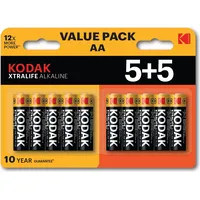 Kodak Xtralife Alkaline Aa Battery 10 55 pack 30423459
