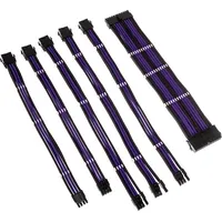 Kolink Core Adept Braided Cable Extension Kit - Jet Black/Titan Purple Coreadept-Ek-Btp