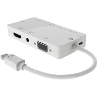 Microconnect Adapter Av Displayport Mini - Hdmi D-Sub Vga Dvi biały Mdpdvihdmivgaaa