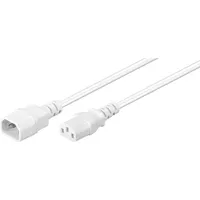 Microconnect Kabel zasilający Power Cord C13 - C14 1M White Pe040610W