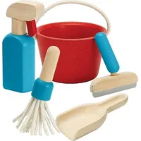 Plan Toys Niebieski zestaw do sprzątania, szczotka  szufelka 54254-Uniw