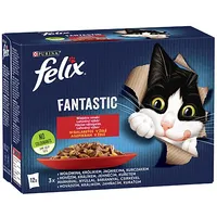 Purina Nestle Felix Fantastic country flavors in jelly beef, chicken, lamb, rabbit - 340G 12 x 85 g Art507798