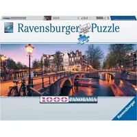 Ravensburger Puzzle 1000 elementów Panorama Amsterdamu Gxp-817173