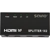 Savio Cl-42 video splitter Hdmi 2X