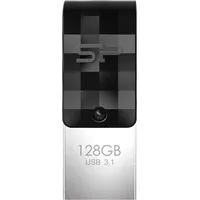 Silicon Power Mobile C31 Usb flash drive 128 Gb Type-A / Type-C 3.2 Gen 1 3.1 Black, Grey, Silver Sp128Gbuc3C31V1K